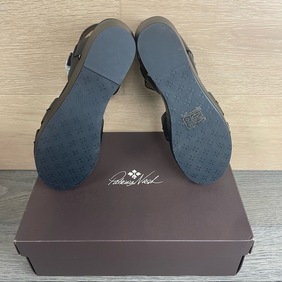 Patricia Nash Leila Wedge Sandals - Black size 9.5 NWB - Picture 5 of 17